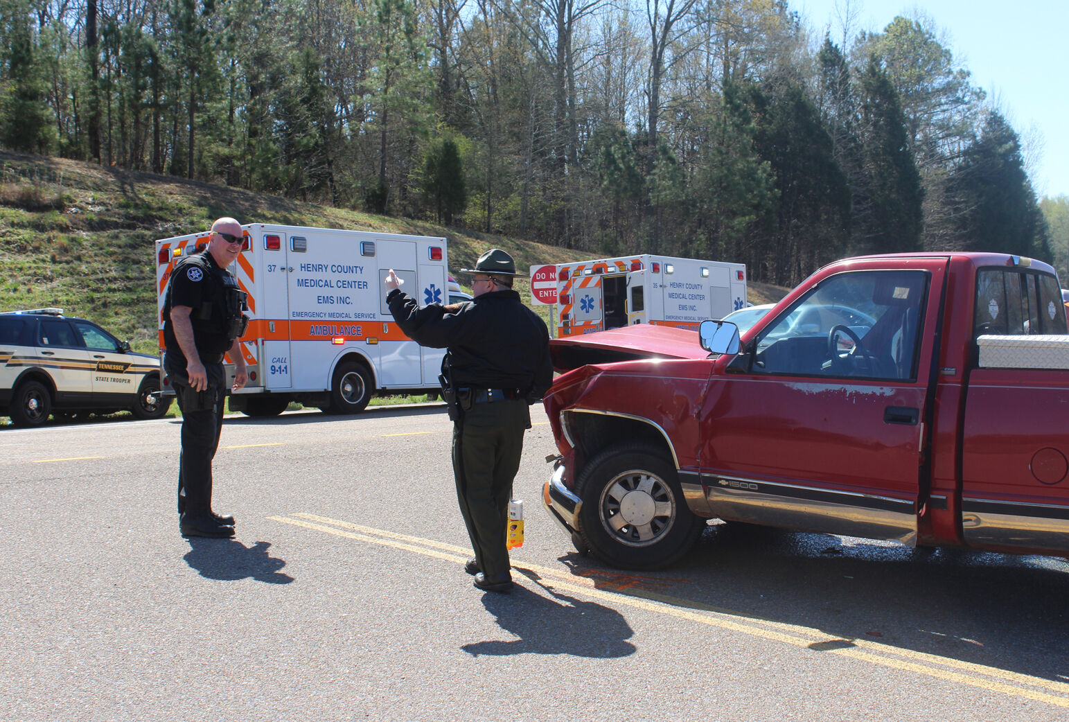 Woman airflifted after collision in Henry